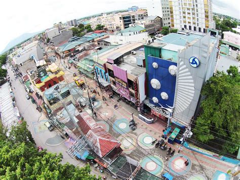 A walk along Fields Avenue and Walking Street, Angeles City, .
